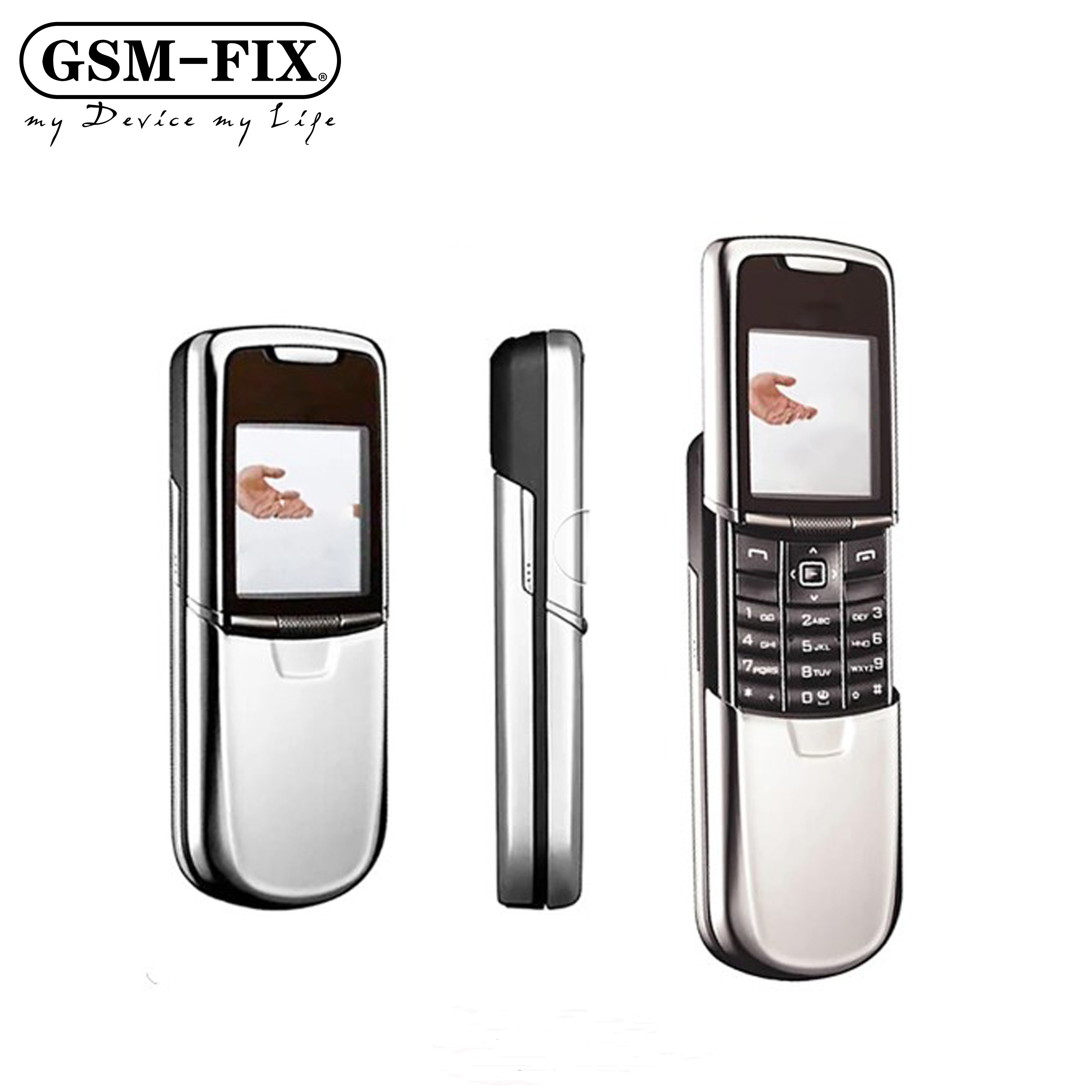 GSM-FIX Good Selling Classic Luxury Original Slider Cute Mobile phone GSM Camera 3G Wholesales Cell Phone For Nokia 8800